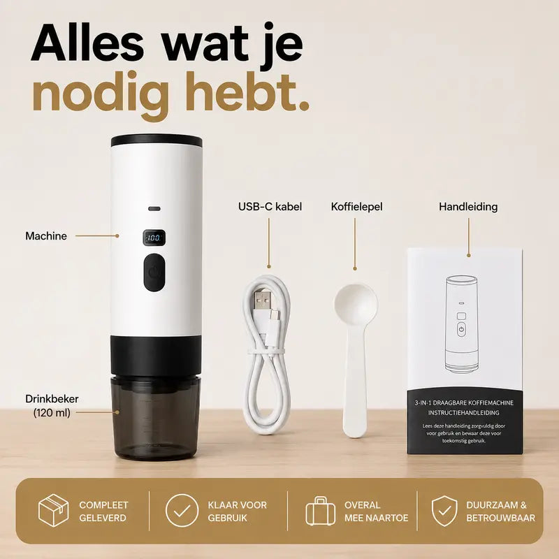 Portable Self-Heating Coffee Machine