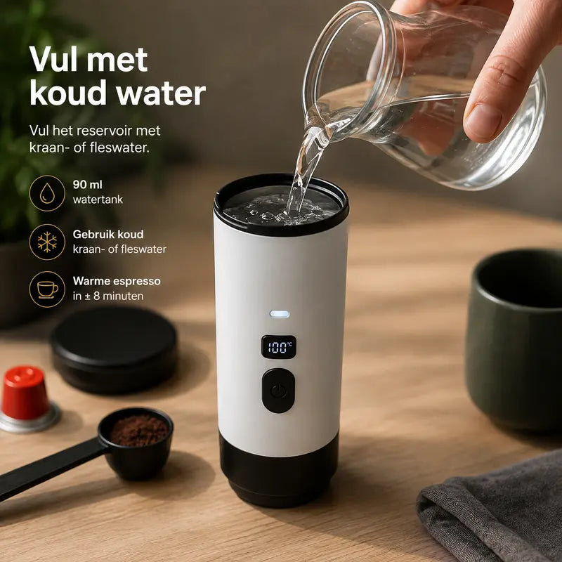 Portable Self-Heating Coffee Machine